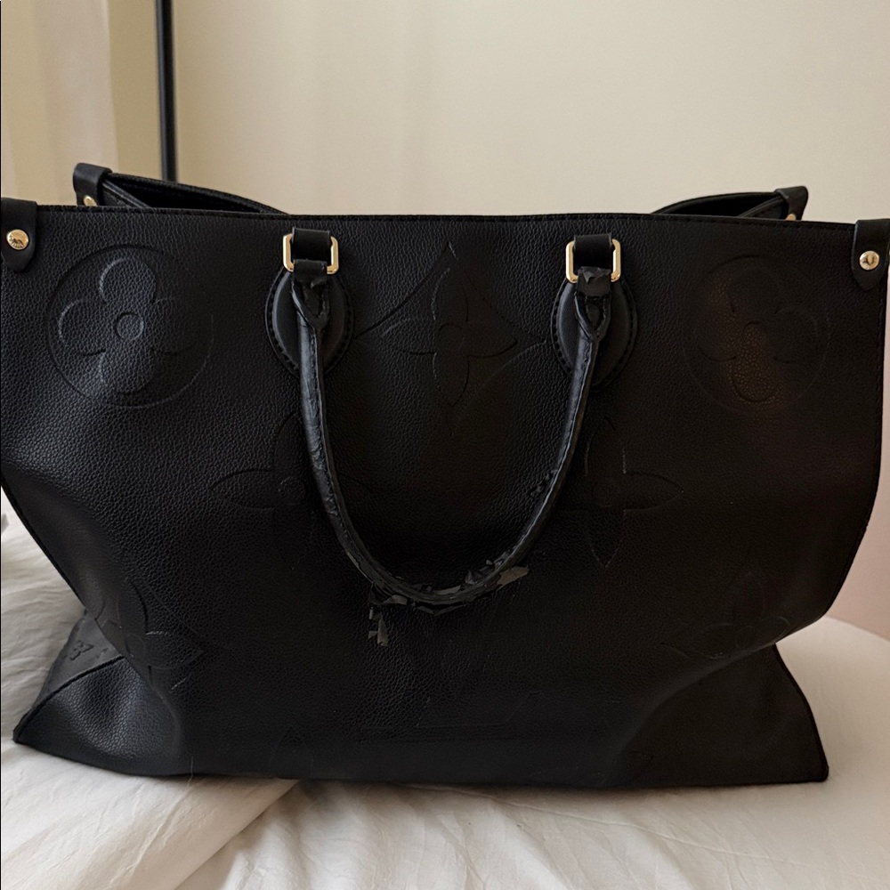 Black Print Tote Bag
